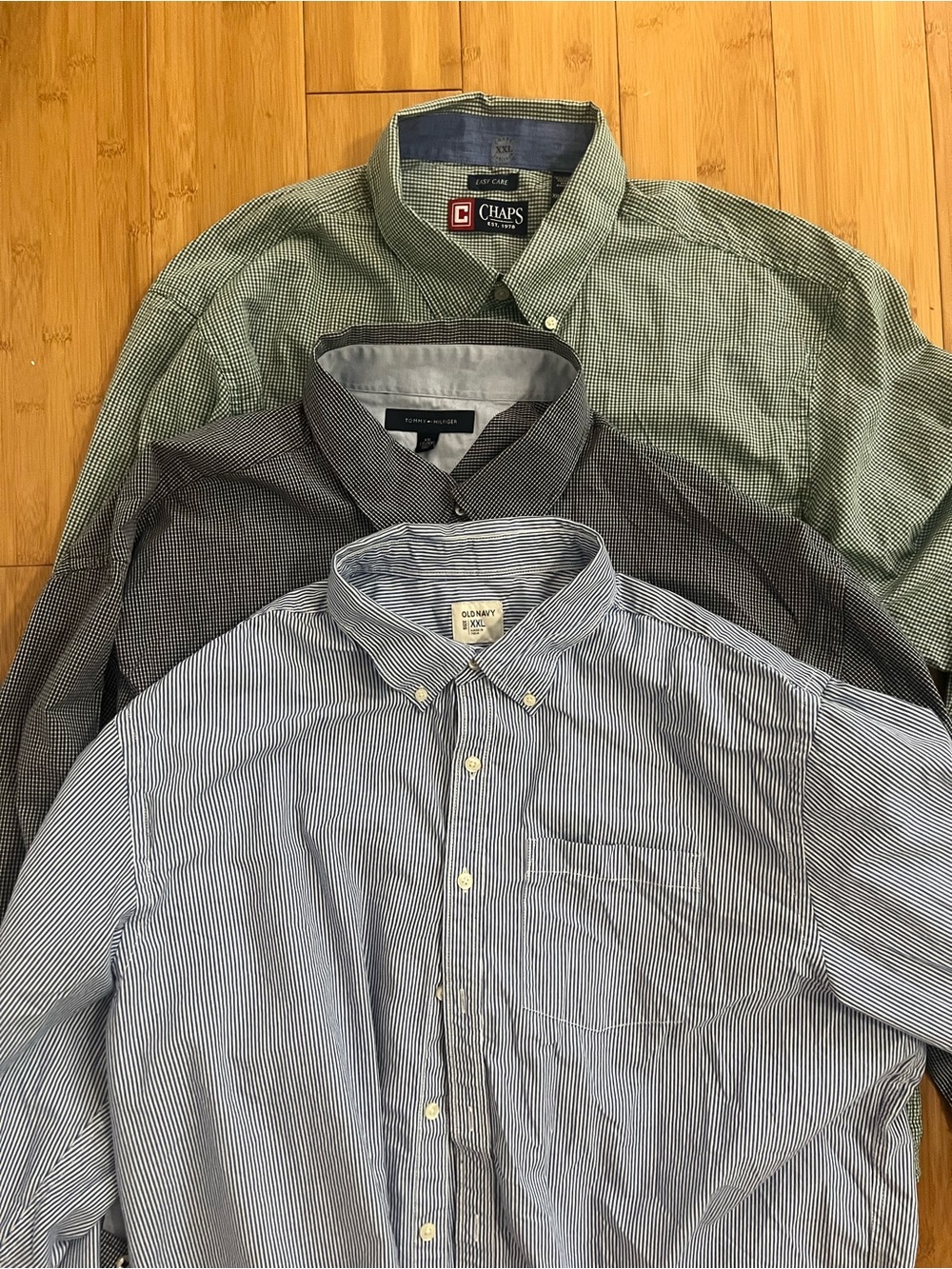 Set of 3 Classic Men’s Buttondown Shirt XXL